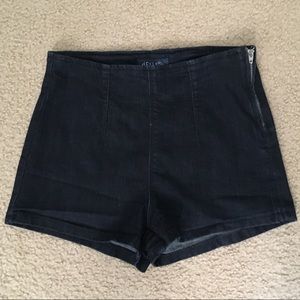 Delia’s High Rise Dark Blue Denim Shorts